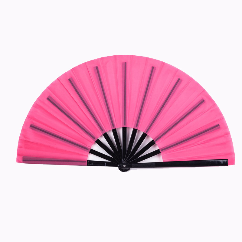 Portable Plastic Kungfu Dancing Fan Full Color 2