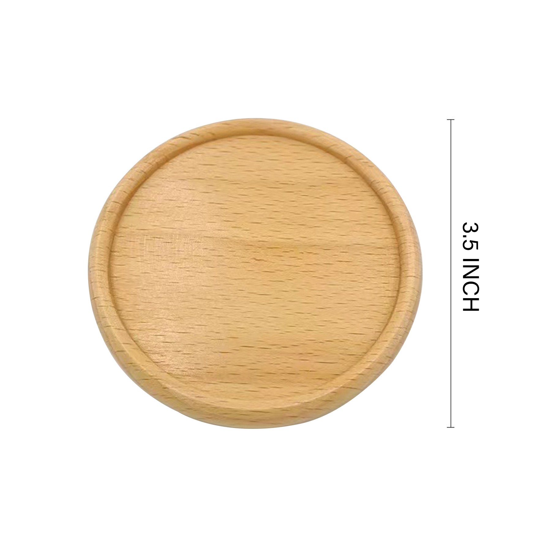 Groove Style Beech Wood Coaster 3