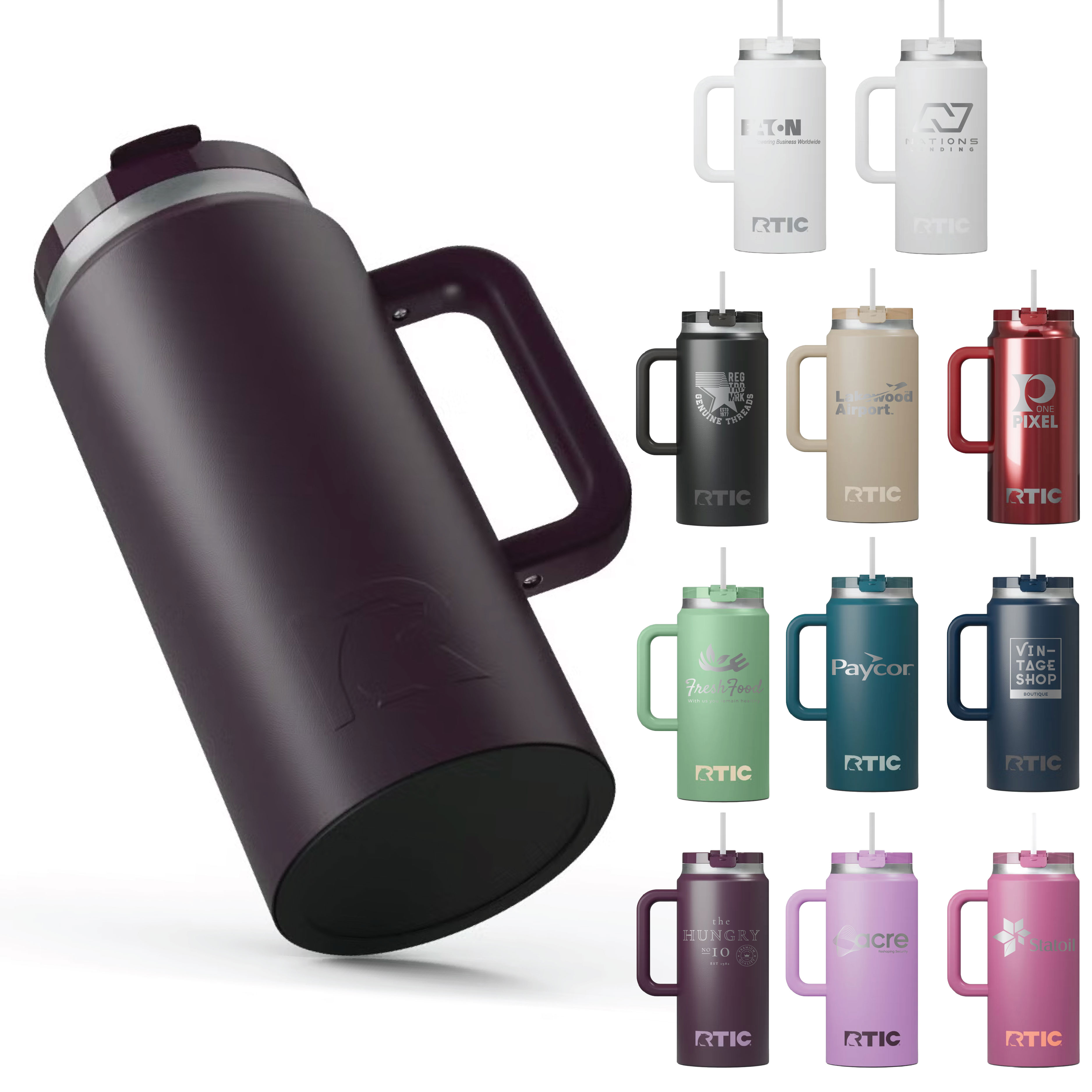 RTIC 64oz. Stainless Steel Ceramic Lined Travel Mugs