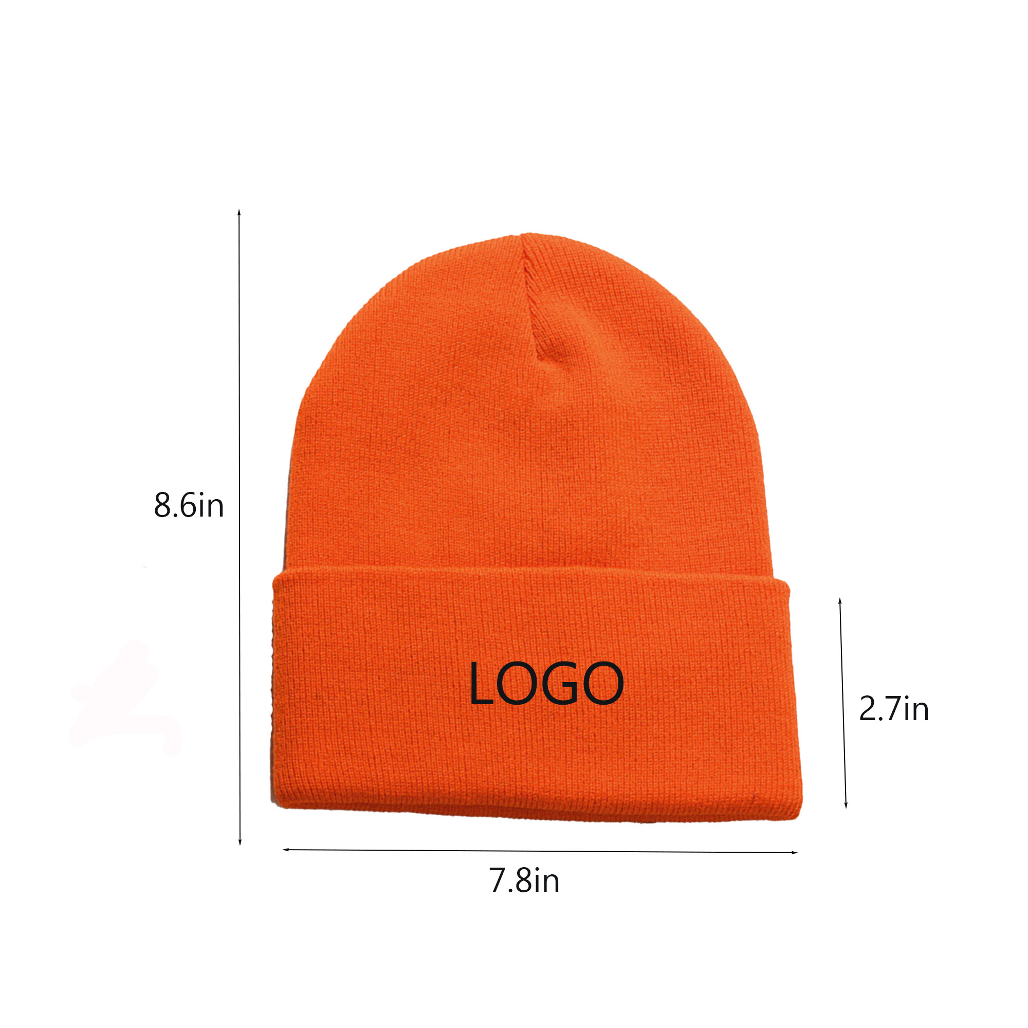 Solid Acrylic Knit Hat 3