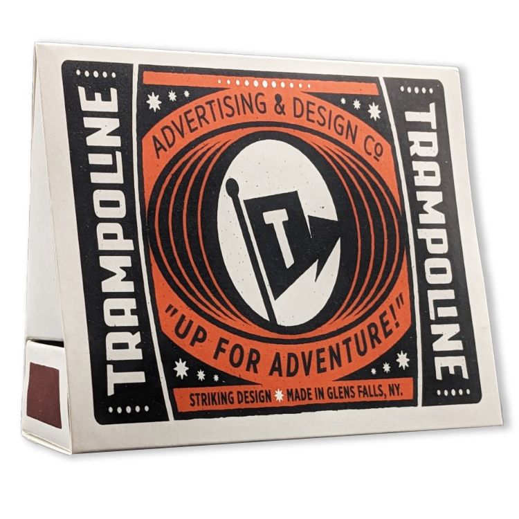 Low Quantity / Fast Turn, LARGE TENT Matchbox - 40 Matchsticks (4-inch) 2