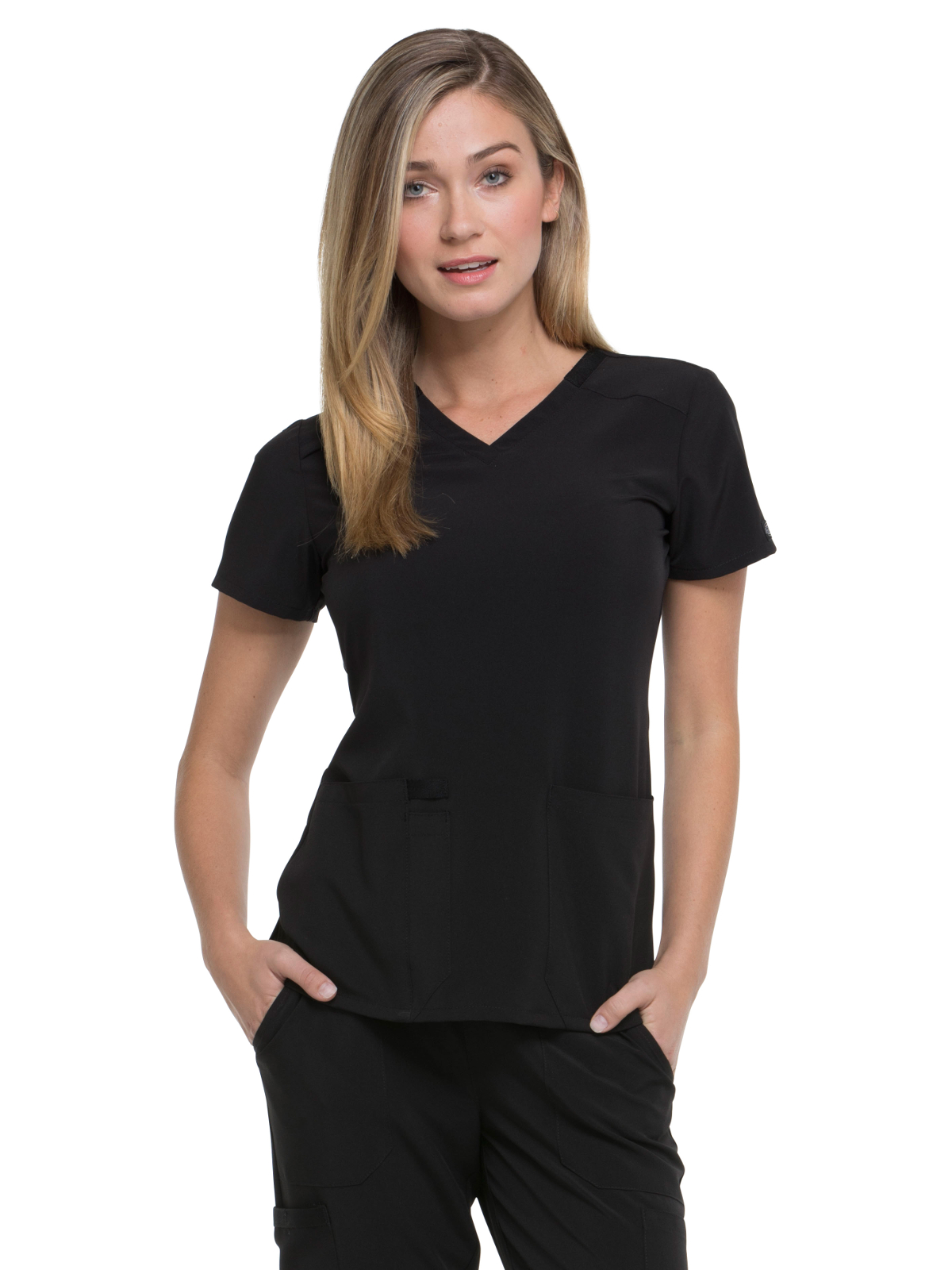 Dickies Medical - EDS Essentials - Women's 2-Pocket Contemporary V-Neck Top 55