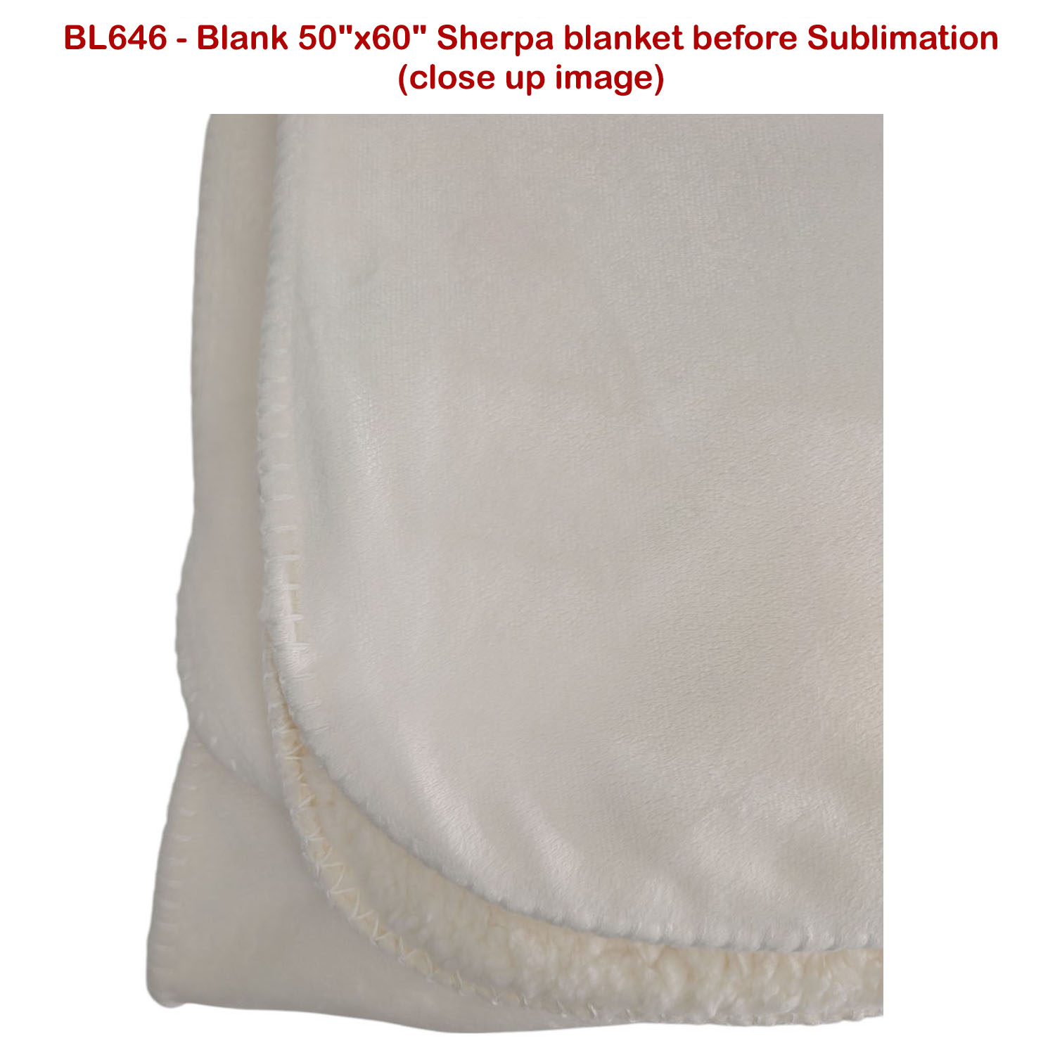 72 Hr Fast Ship - Sherpa Faux Wool Lined Micro Mink Throw, 50x60, Sublimated Edge to Edge 1 side 14
