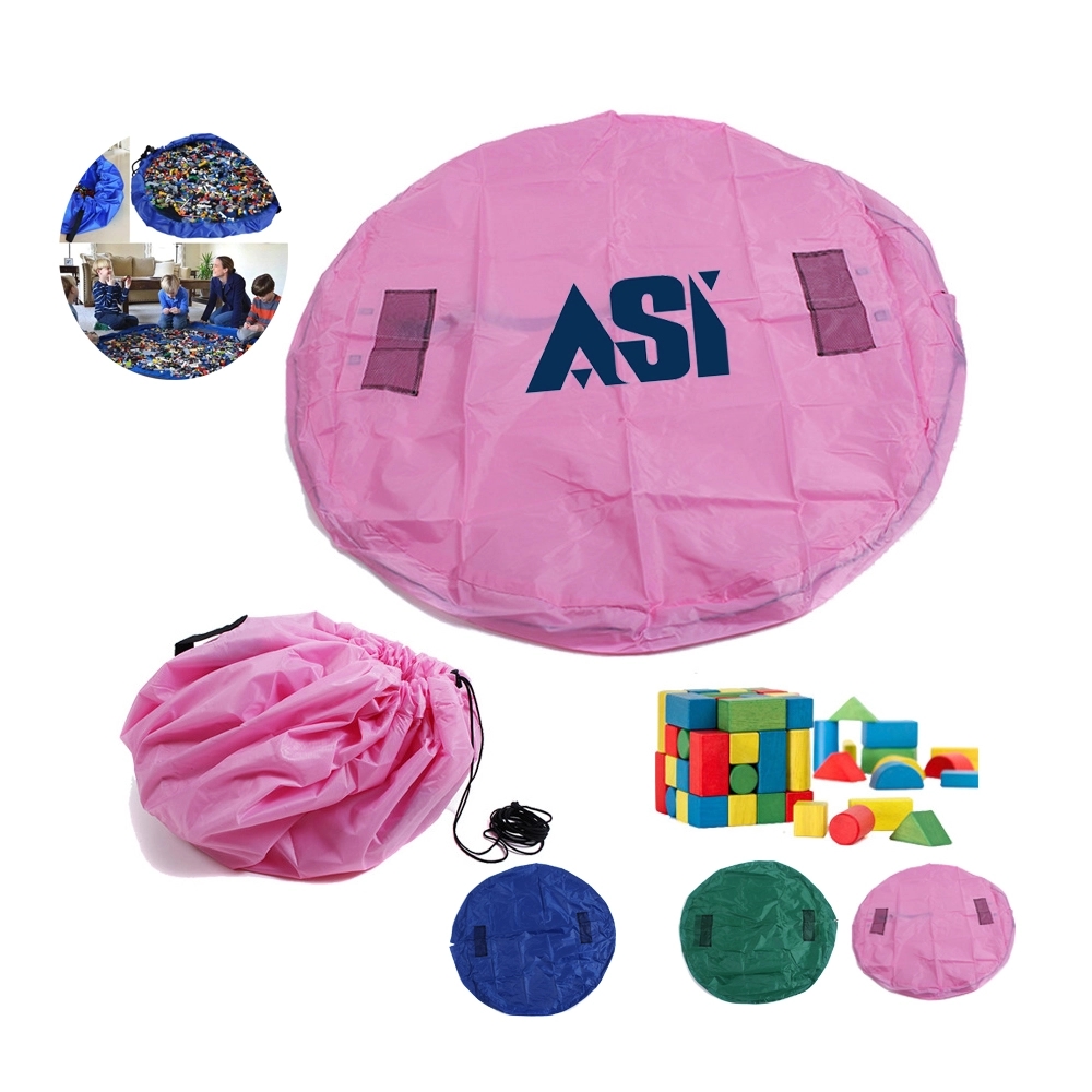 Children Play Mat Toys Storage Drawstring Large Bag 4