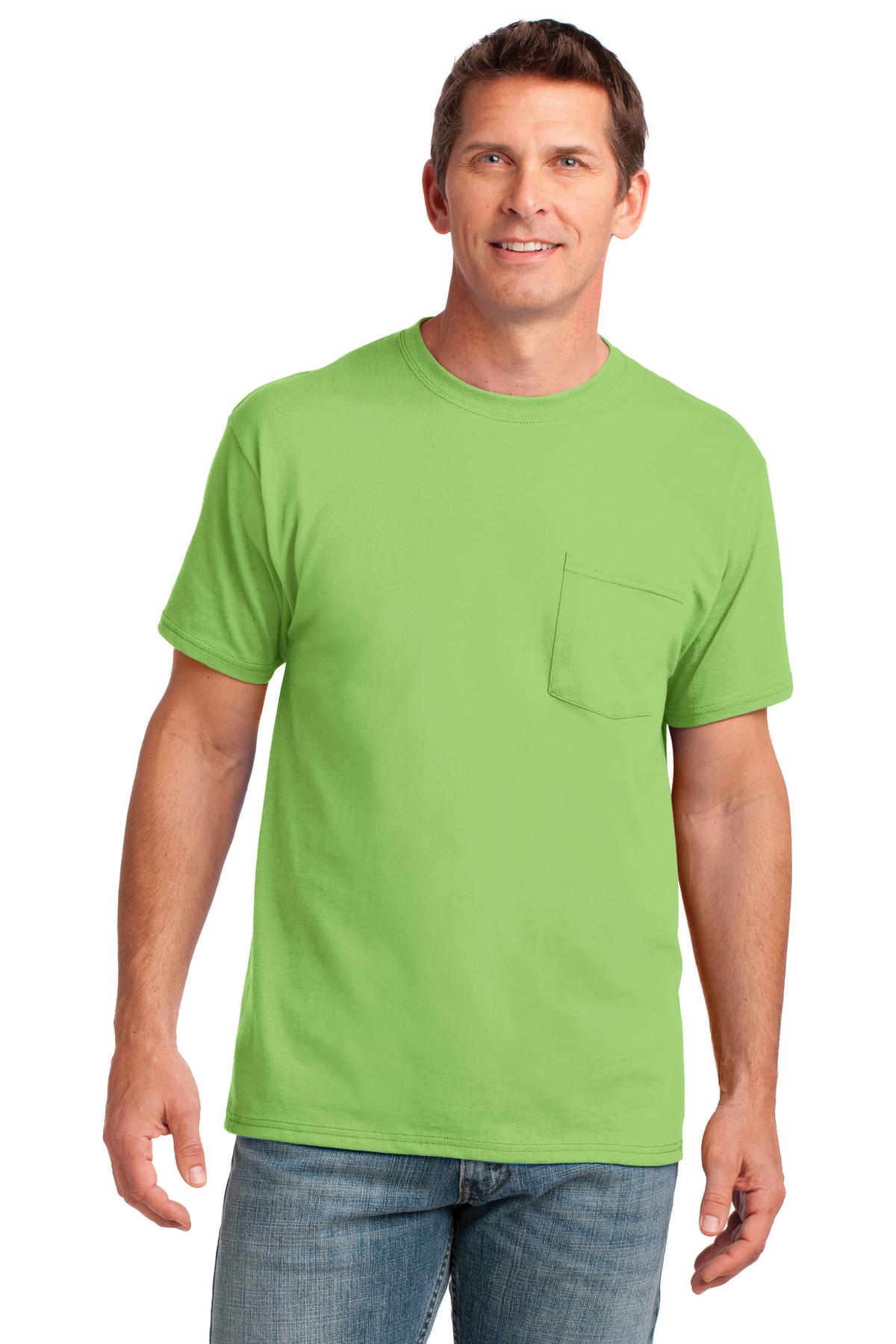 Port & Co Core Cotton Pocket Tee. PC54P 60