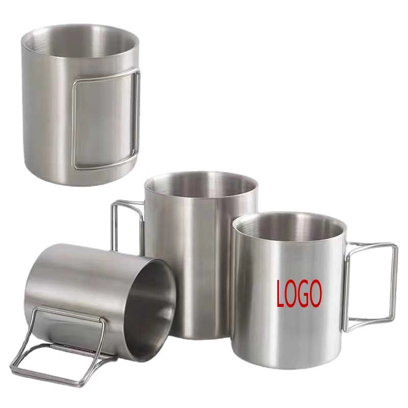 304 Stainless Steel Mug& Outdoor Camping Storage Folding 2