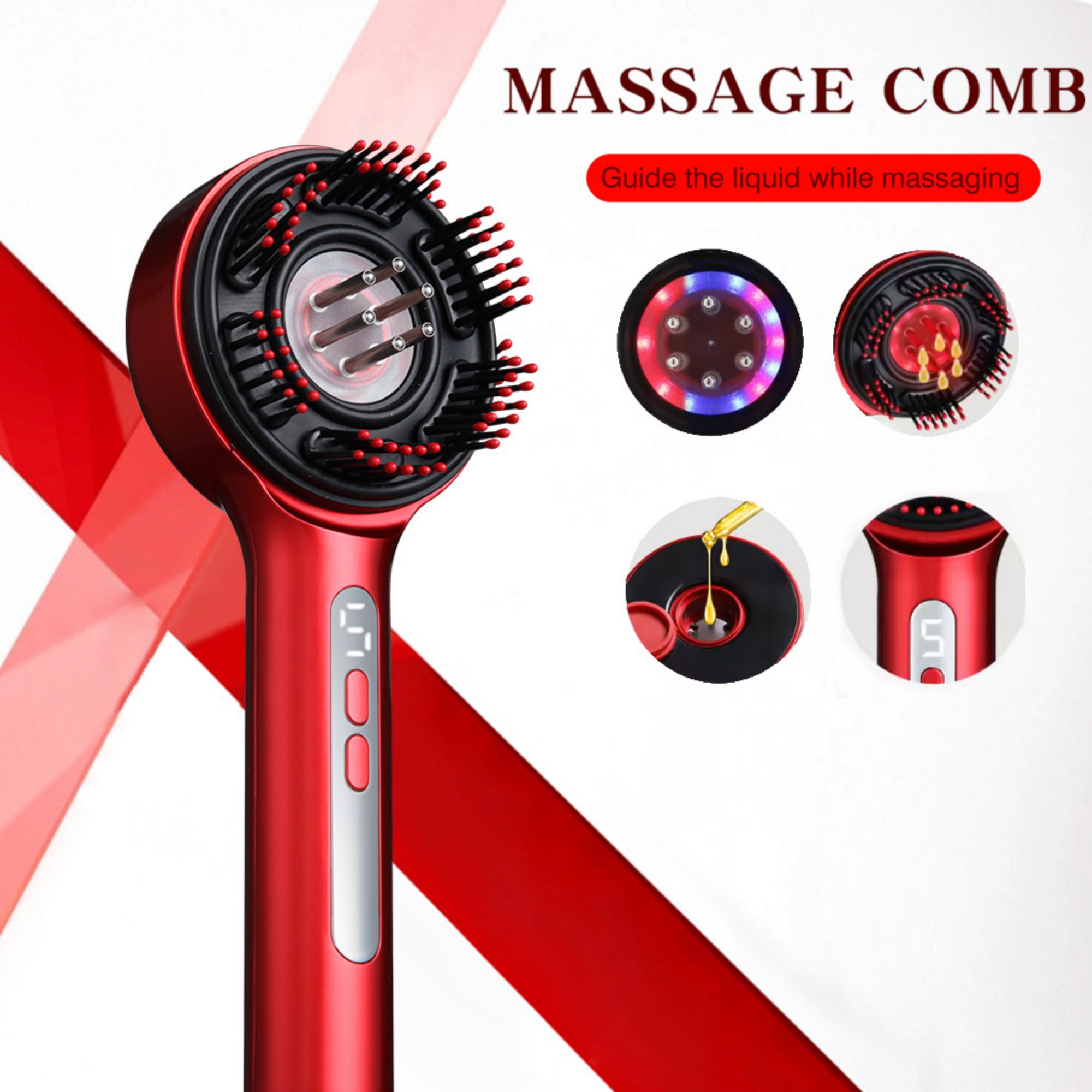 Electric Scalp Massager Hair Growth Brush 11