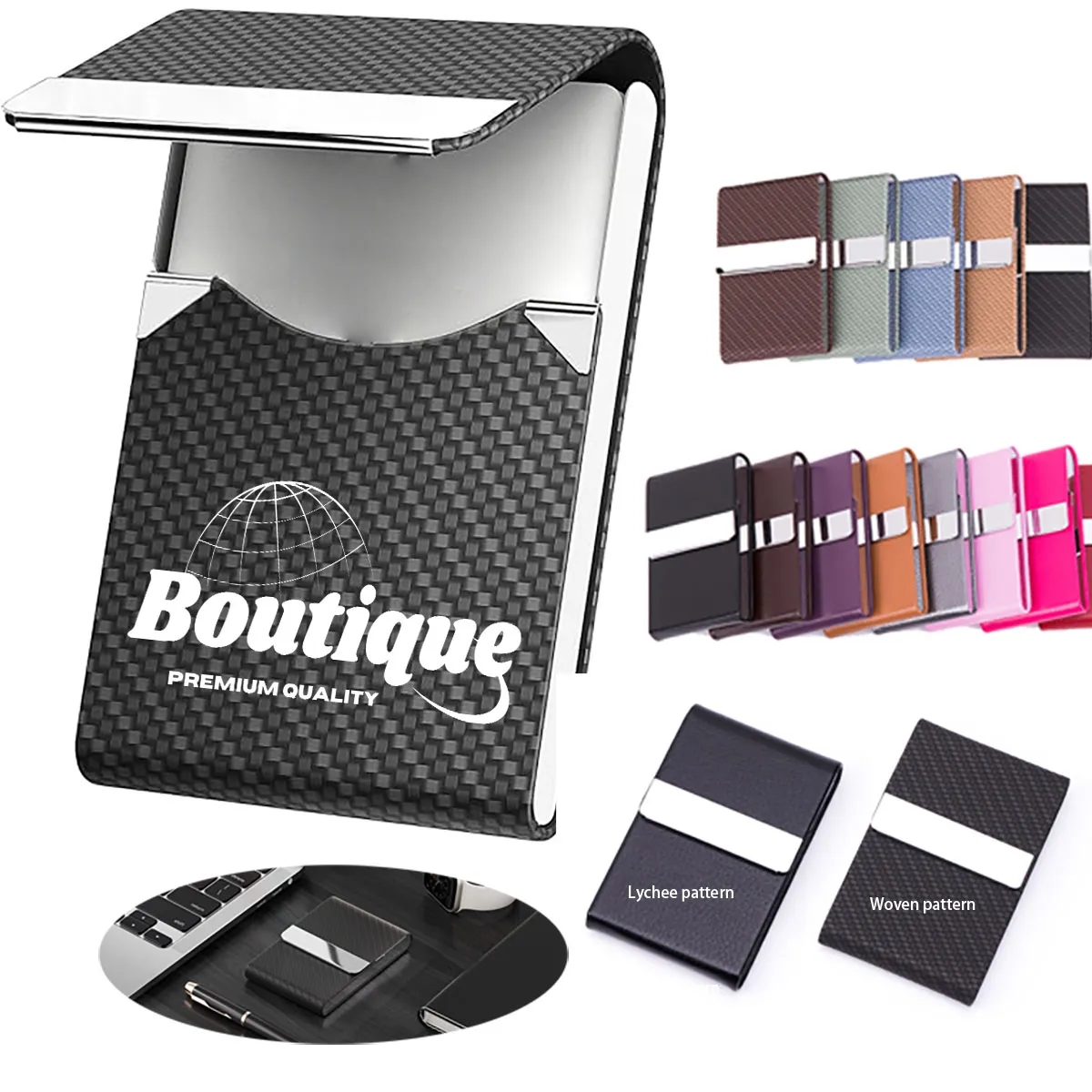 Business Name Card Holder Metal Box  with Magnetic Clasp 5
