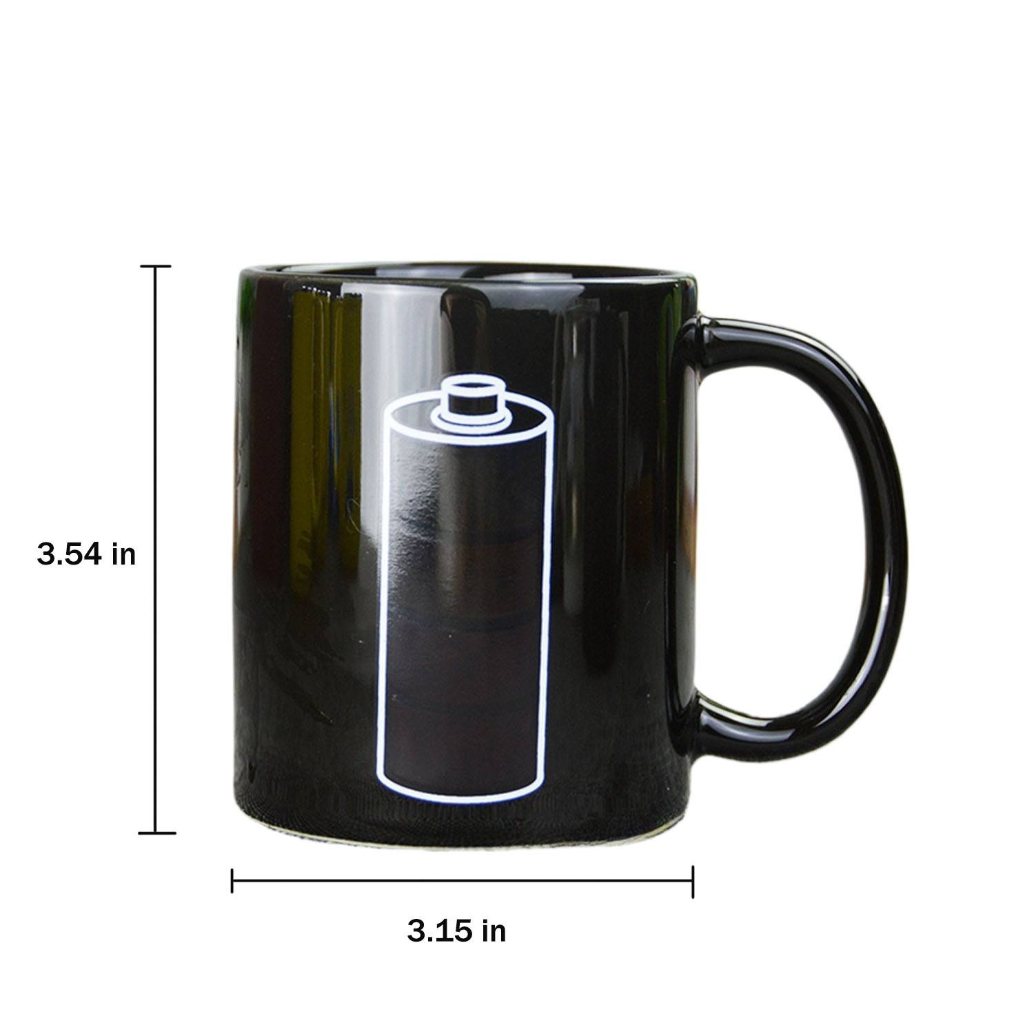 12oz Color-Changing Ceramic Mug - Battery Design Heat Reveal 3