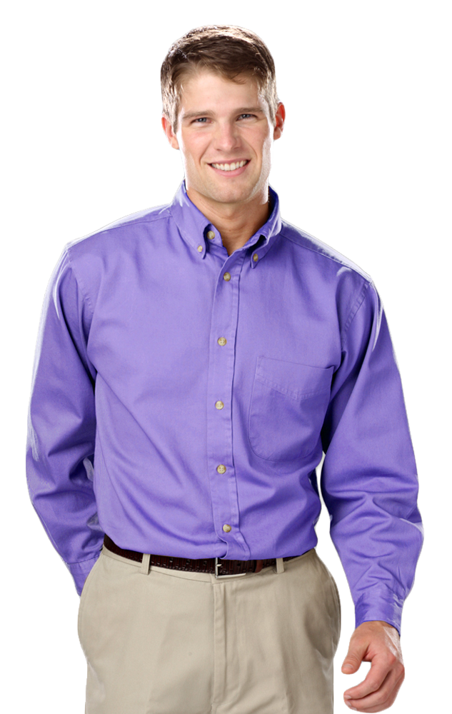Men's L/S 100% cotton twill Shirt 27