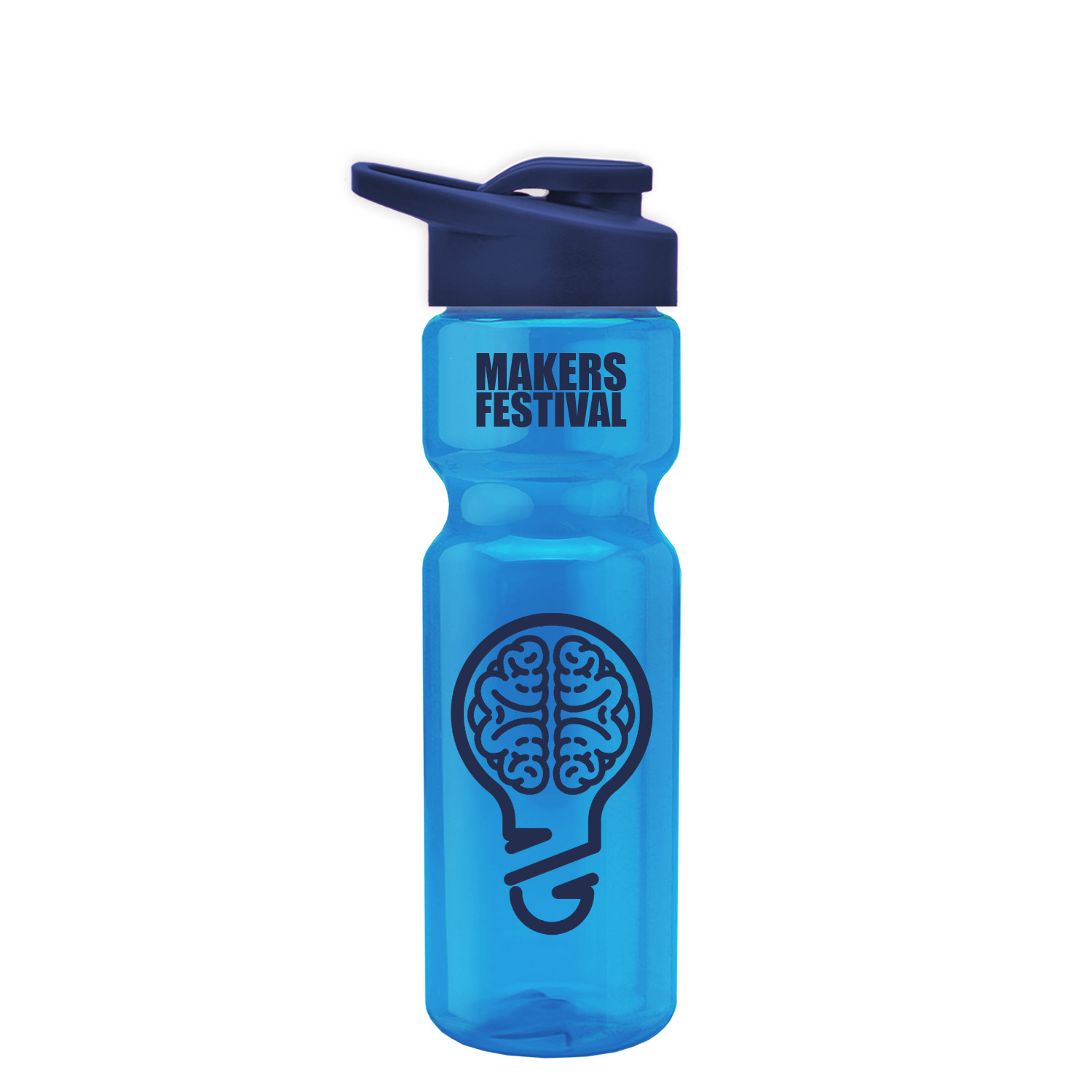 Champion - 28 oz. Transparent Bottle with Drink Thru Lid 1