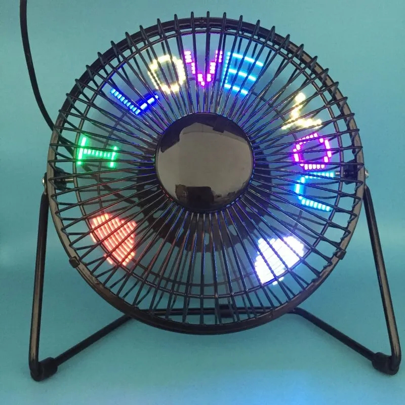 Custom LED Flashing Text Desktop Fan 9