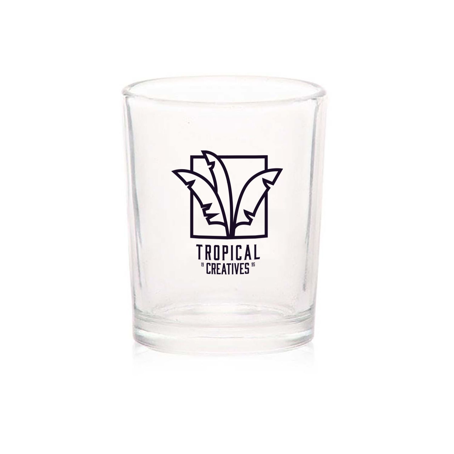 3 oz. Glass Votive Candle Holder (1 Color Imprint) 5