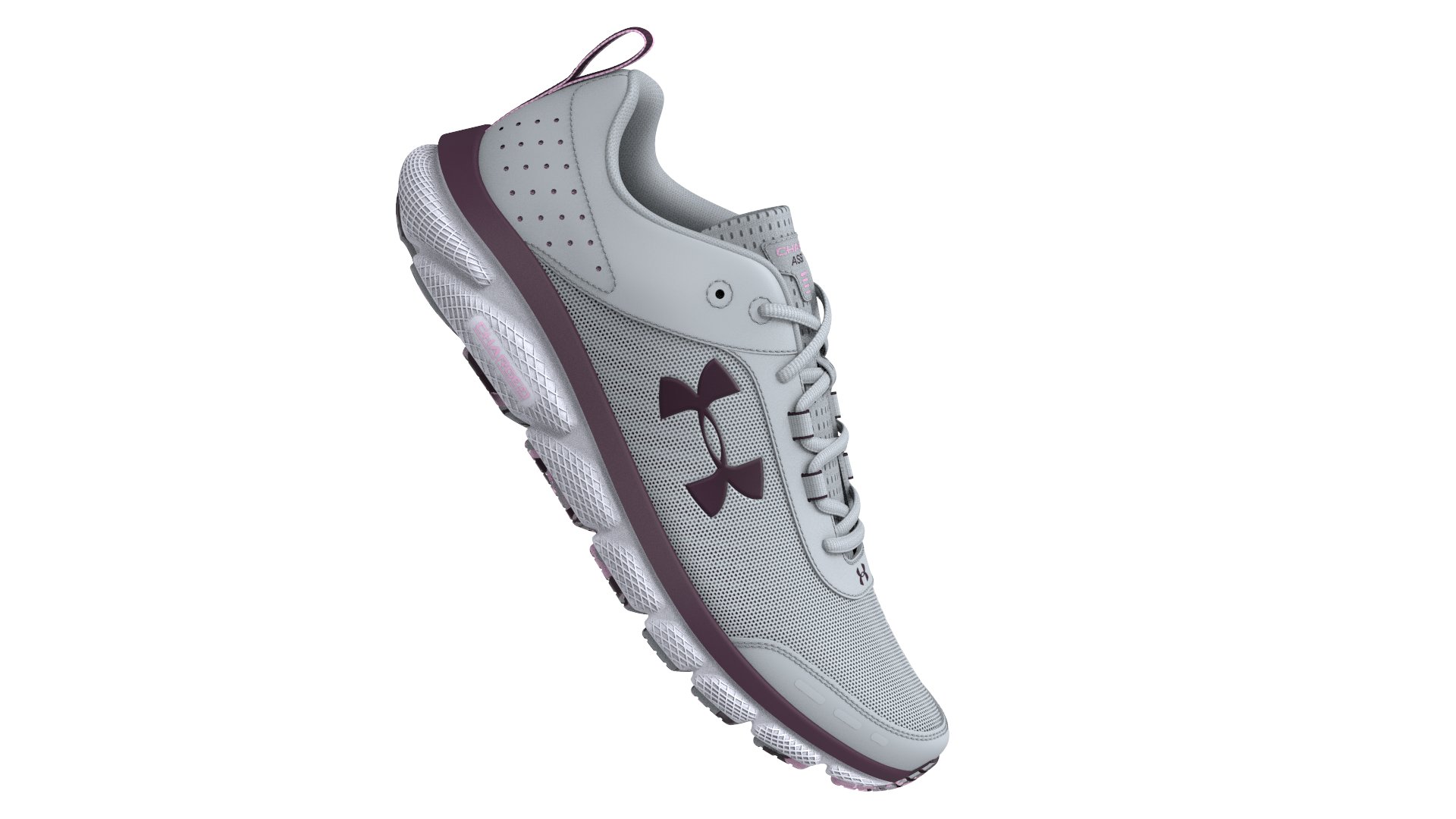 Women's UA Charged Assert 8 Marble Running Shoes 2