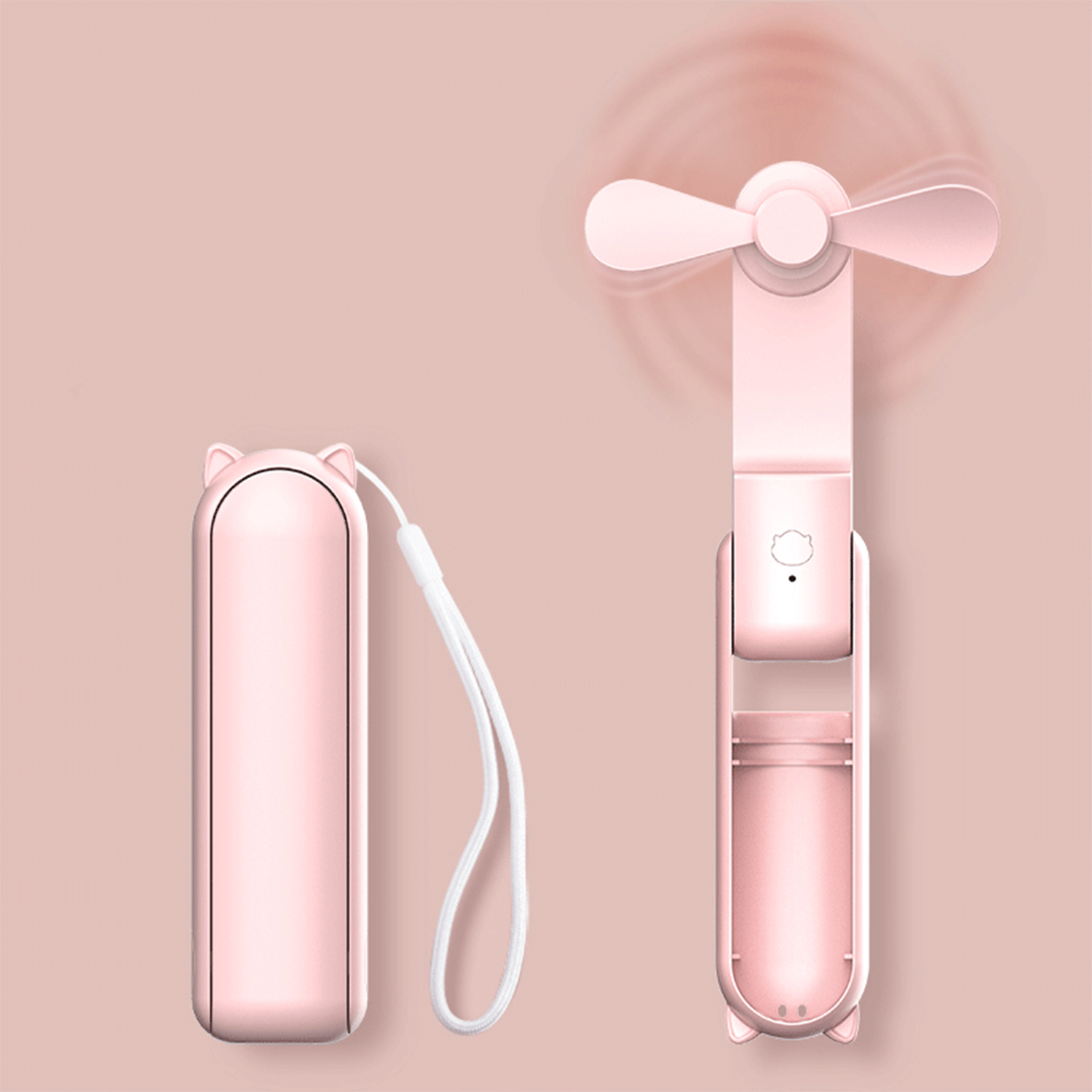 Three Speed USB Rechargeable Handheld Fan & 2000 mAh Power Bank 7