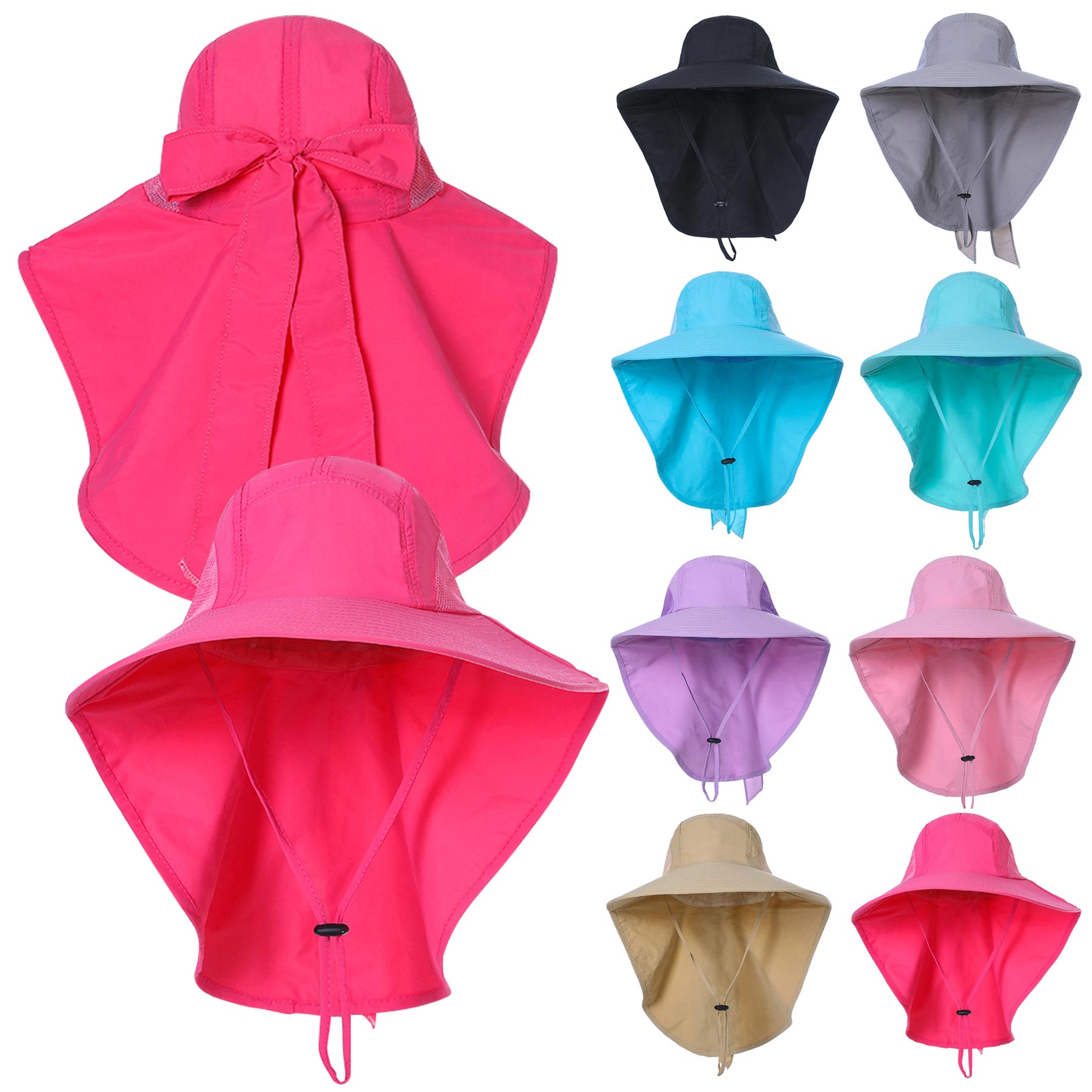 Breathable Anti UV Protection Neck Sun Hat 1