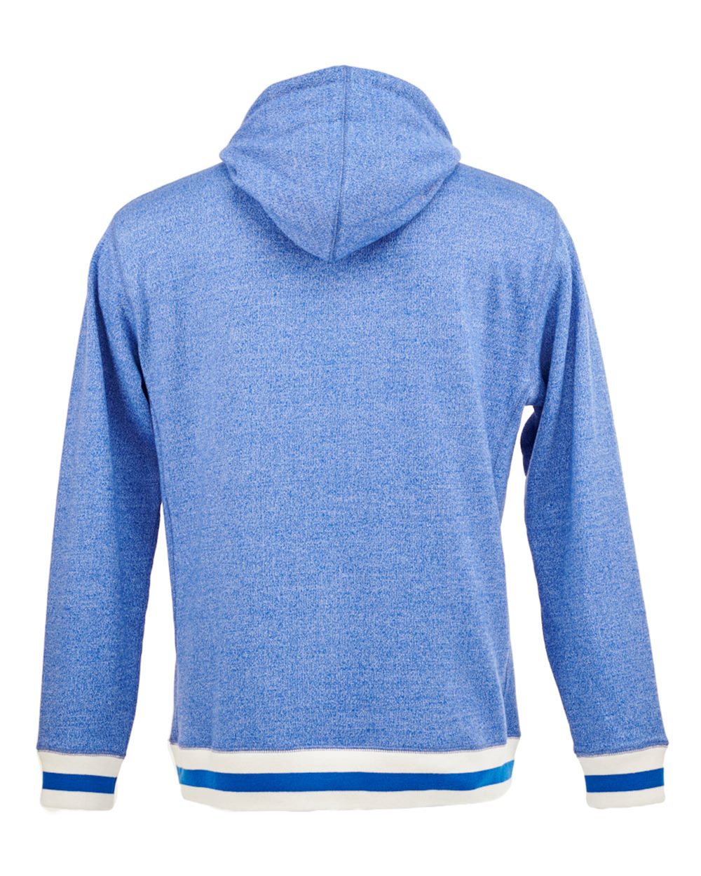 Unisex Peppered Fleece Lapover Hooded Sweatshirt - 8701 3