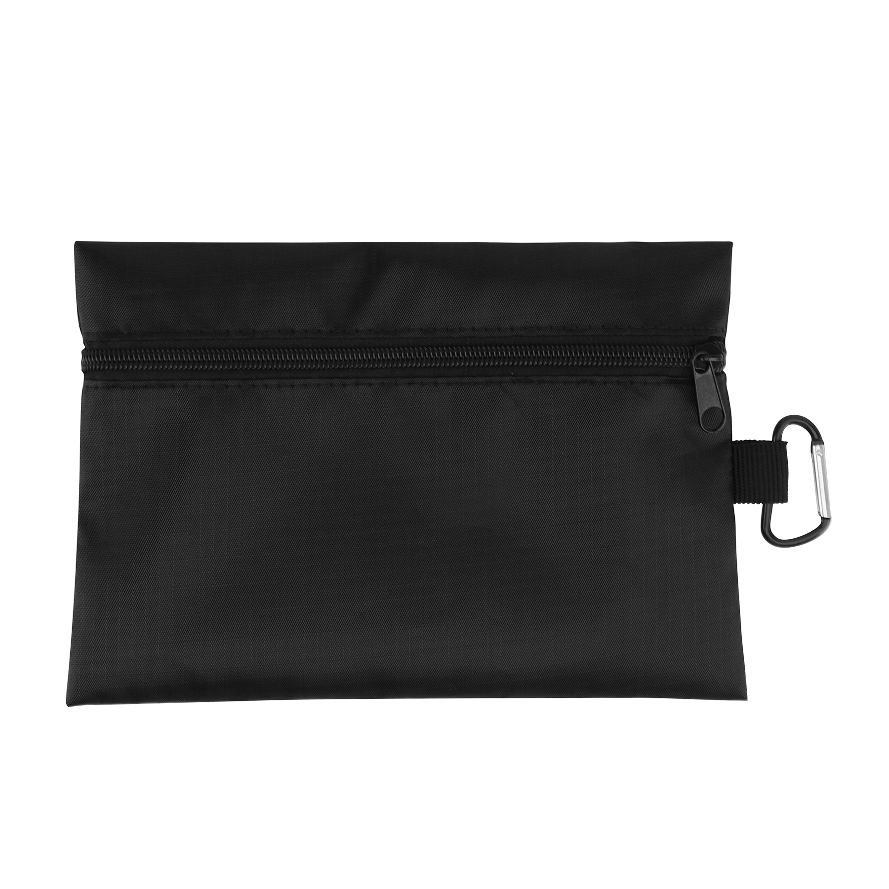 8.5" x 6" Ripstop Utility Zipper Pouch With Carabiner 2