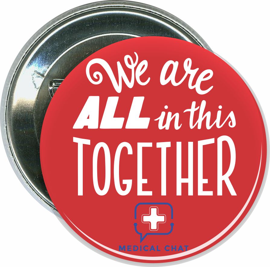 In This Together, COVID-19, Coronavirus Button 1