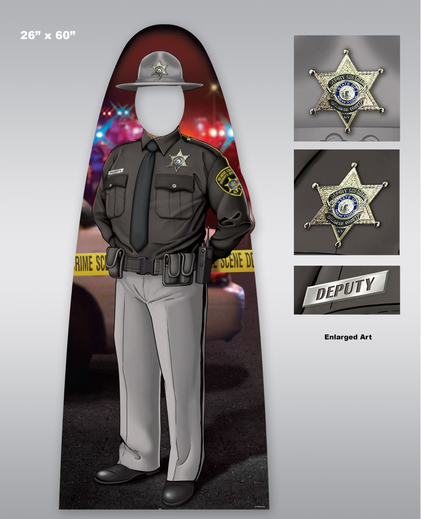 Custom Child Size Male Trooper Officer Photo Prop