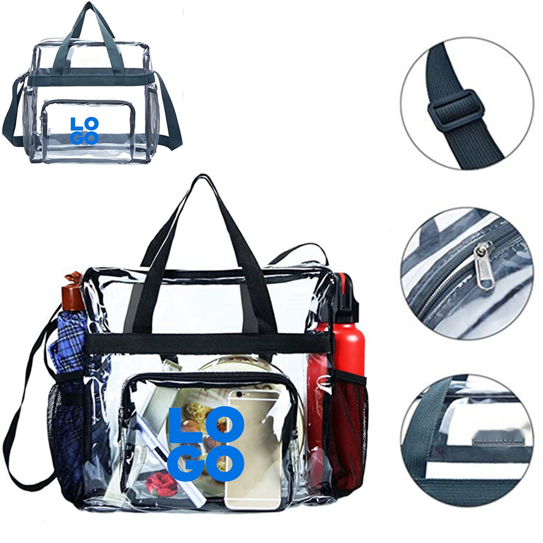 Portable Clear Shoulder Crossbody Bag