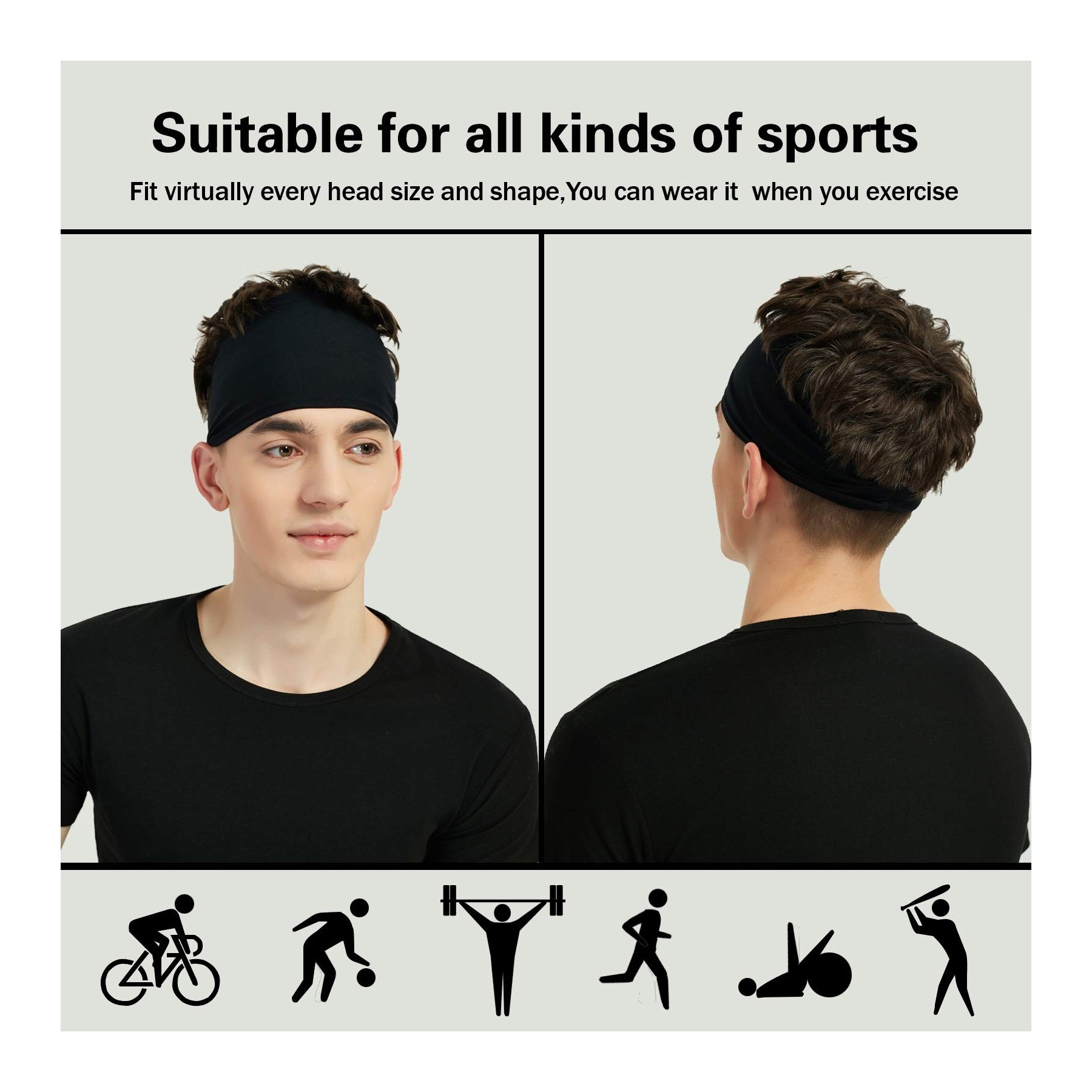 Sweatband Sports Headband 5
