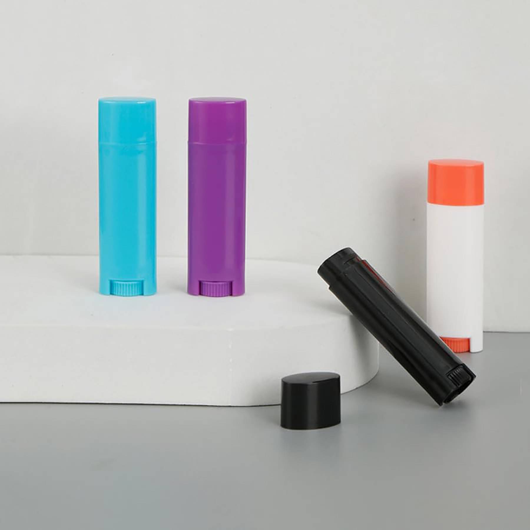 Oval Lip Balm Tubes Empty Plastic Lipstick Container 6