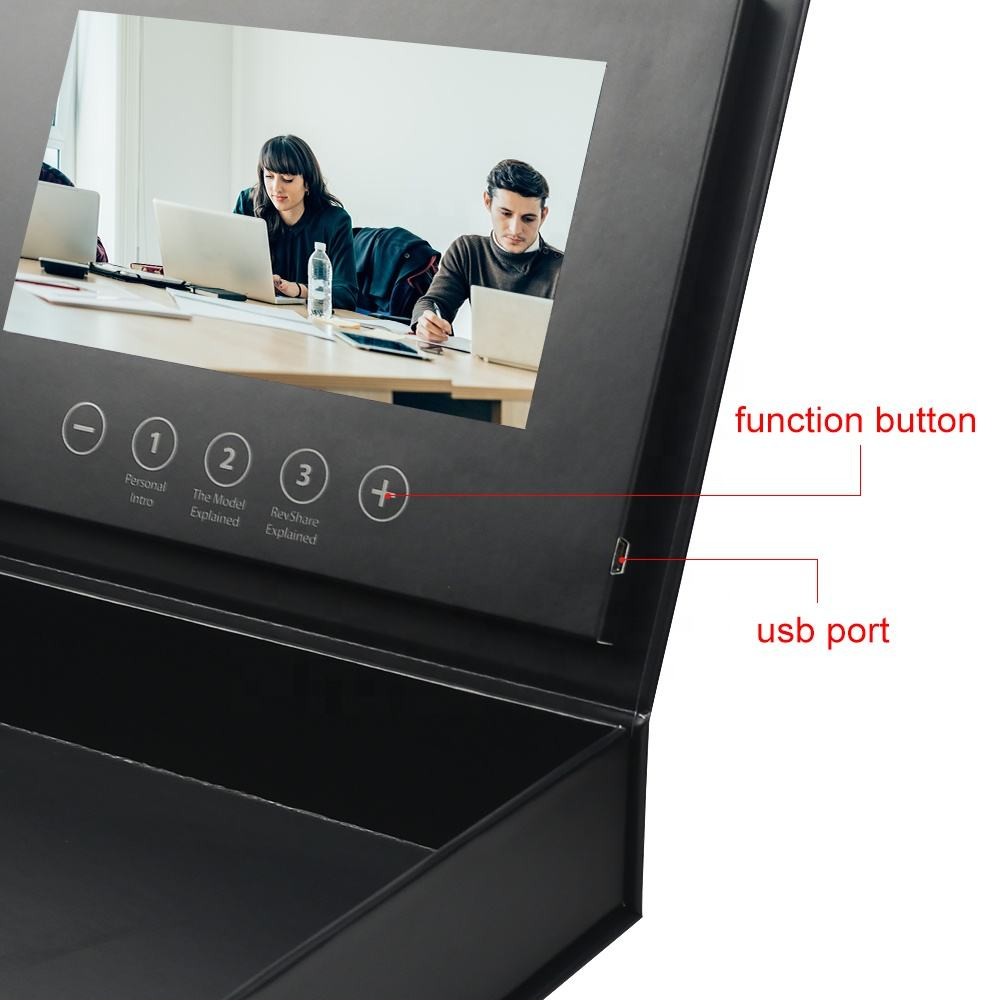 Customized 5.0" Hd Screen Video Playing Gift Box 3