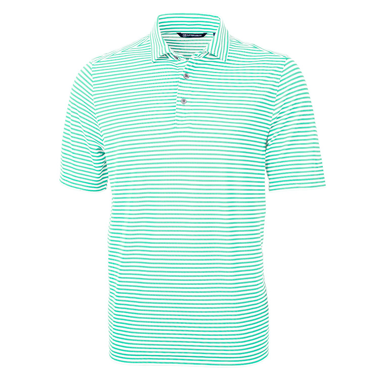 Cutter & Buck Virtue Eco Pique Stripe Recycled Men's Polo 11