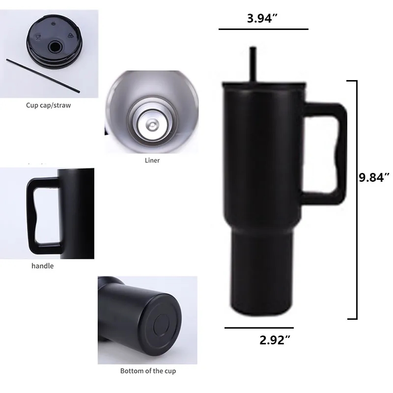 40oz 304 Stainless Steel Vacuum Insulated Tumbler 1