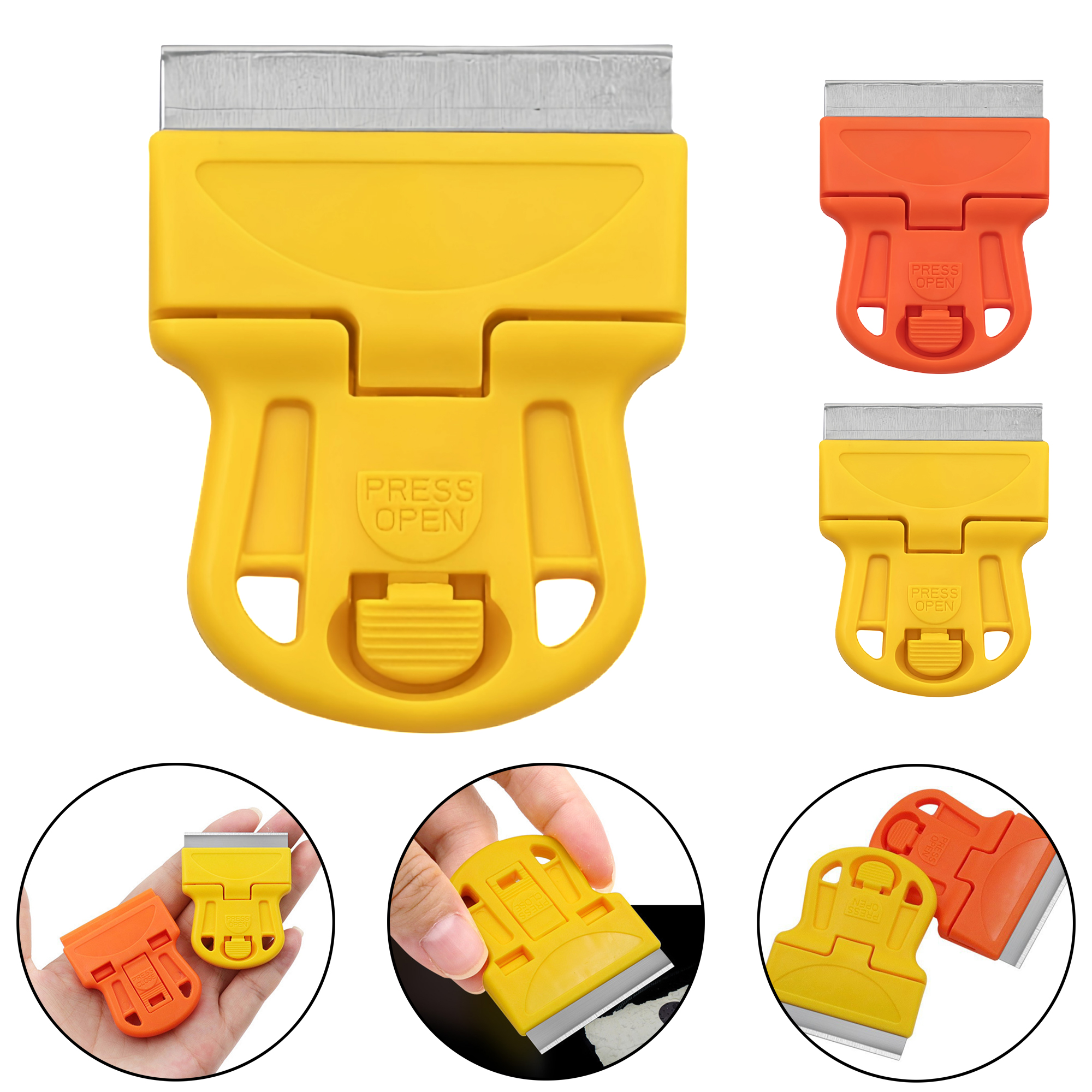 Single Head Glass Scraper for Car Window Film Adhesive Removal 2