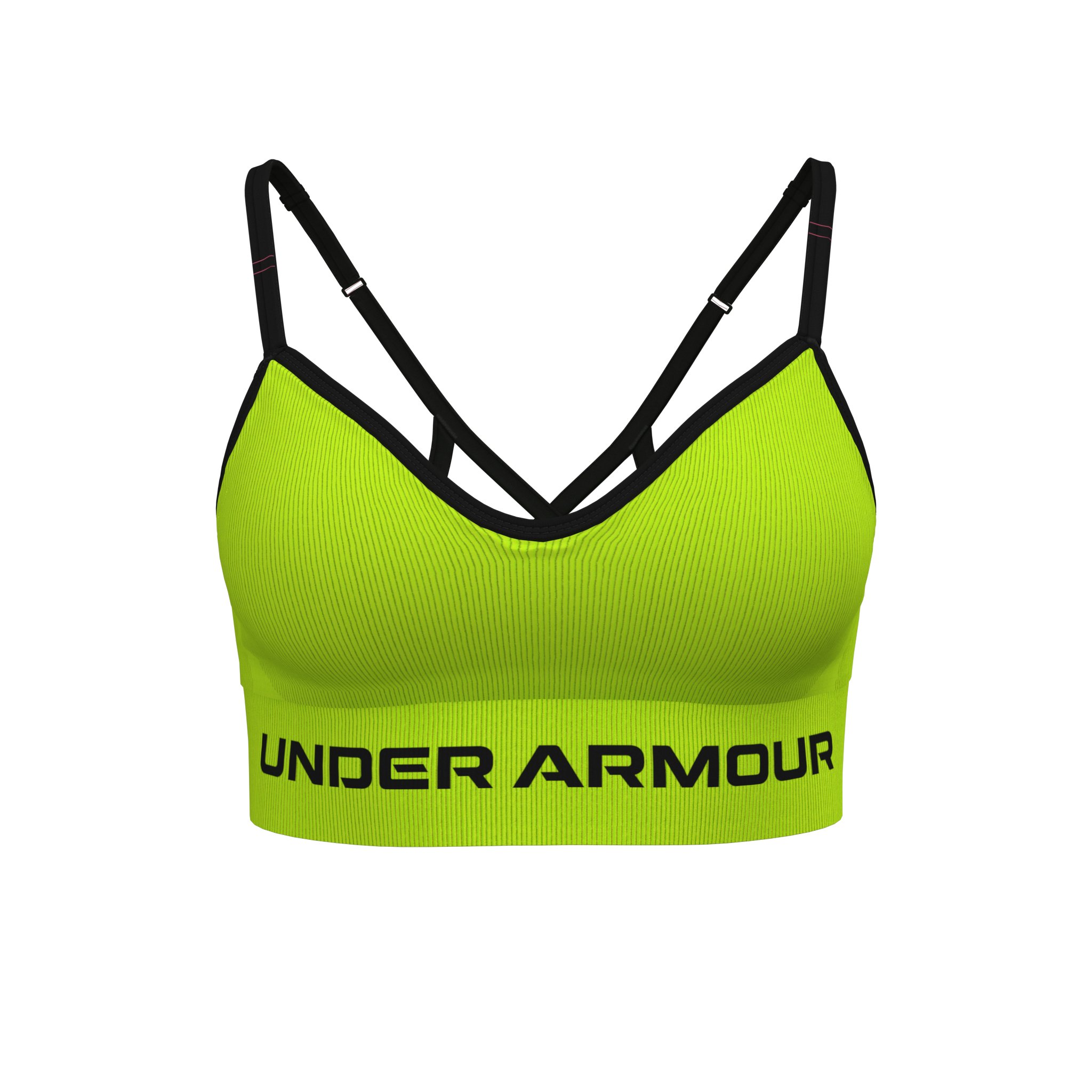 Women's UA Seamless Low Longline Rib Sports Bra  2