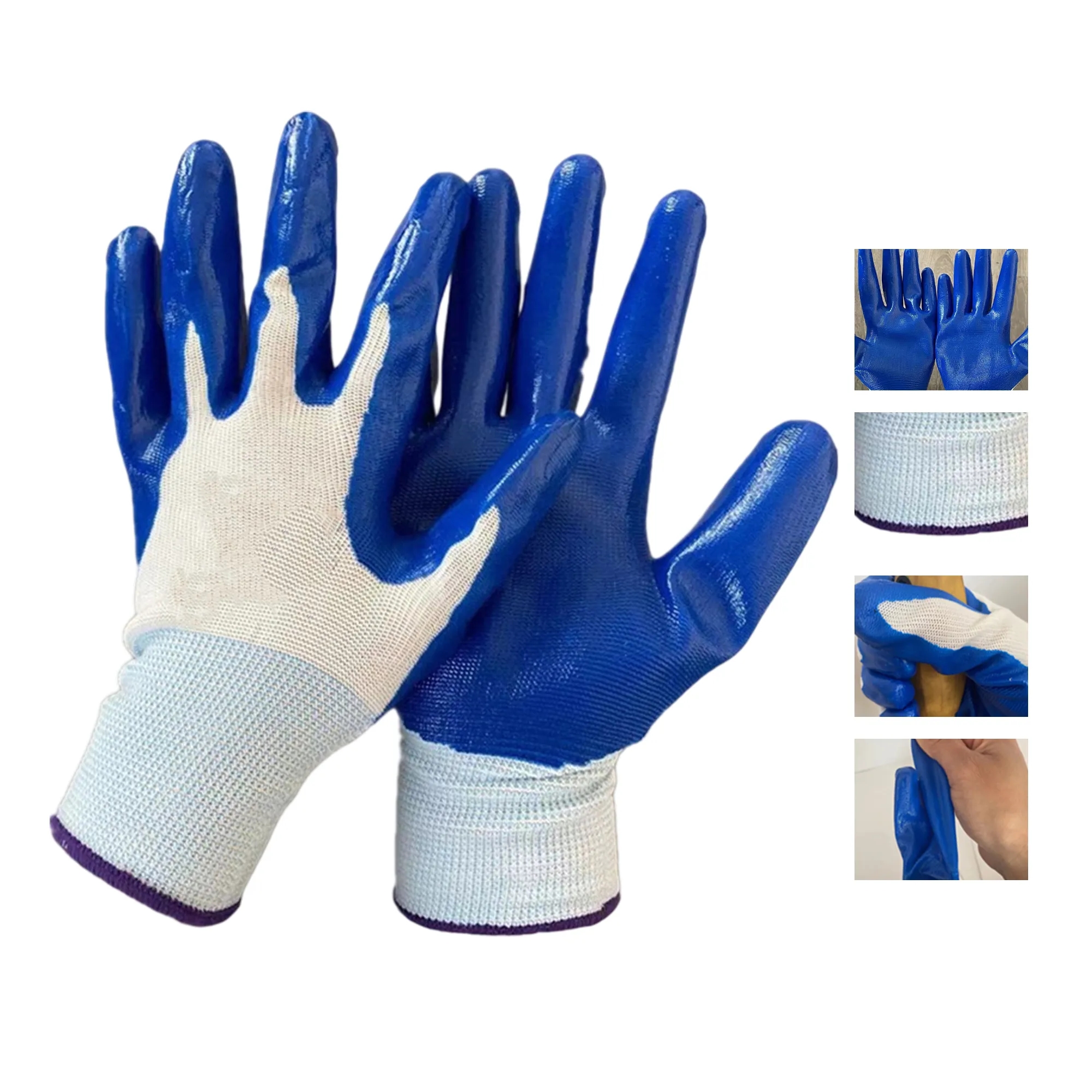 Nitrile Safety Gloves Durable Anti Slip Work 4