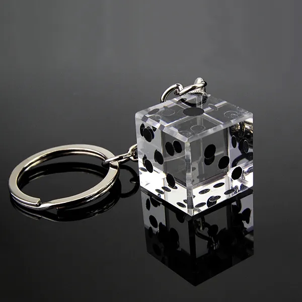 Crystal Dice Keychain 2