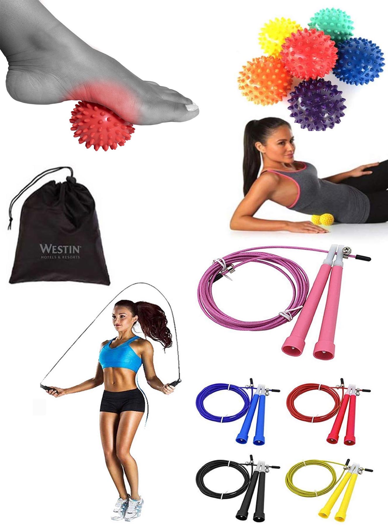 iBank ® Spiky Massage Ball + Jump Rope 3