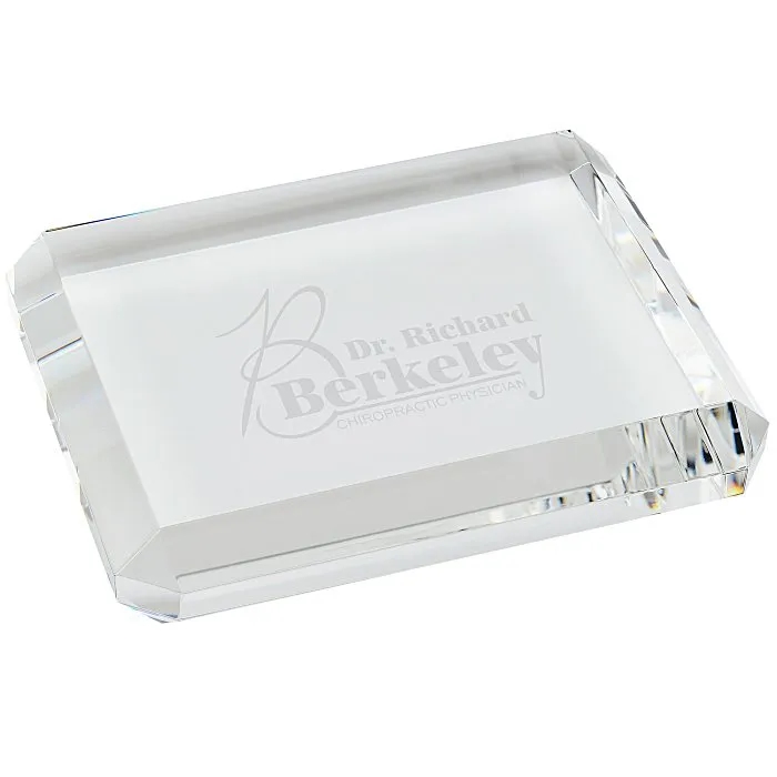 Crystal Rectangular Paperweight 2