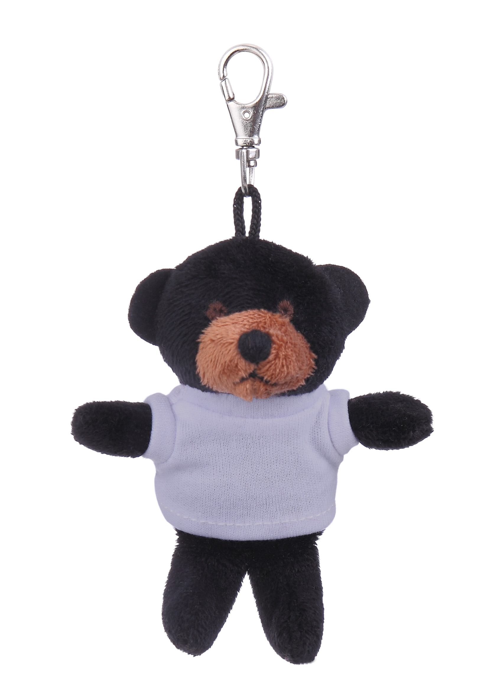Soft Plush Black Bear Keychain with Tee 18