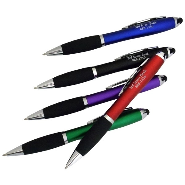 Curvy Stylus Pen With Rubber Grip 5