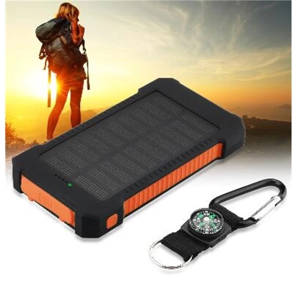 10000mAh Solar Power Bank With LED Flashlight 5