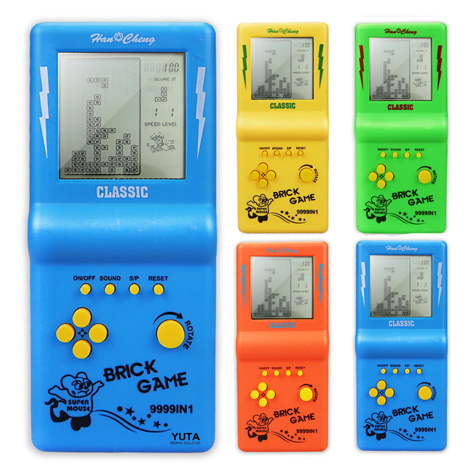 3.5-Inch Large Screen Puzzle Block Game Console