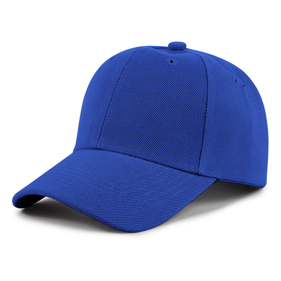 Kids' Stock Solid Color Polyester 6-Panel Cap 17