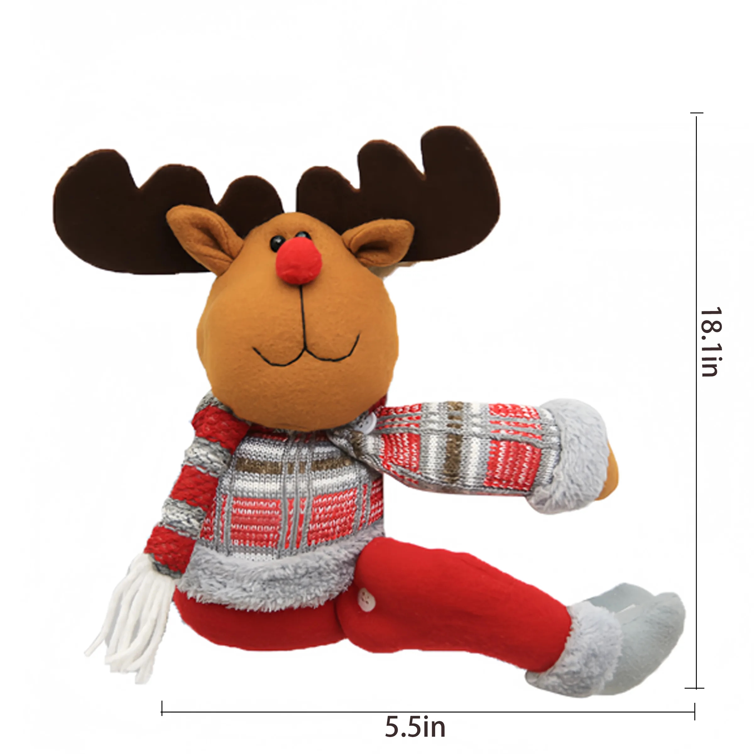 Fleece Christmas Creative Curtain Buckle Cartoon 3