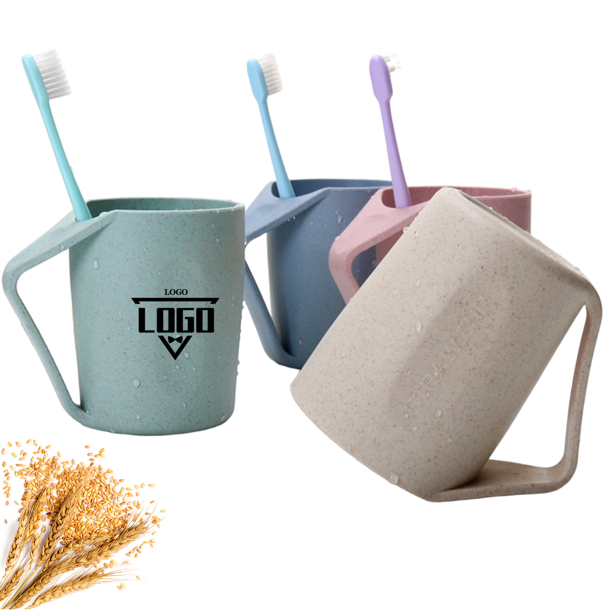 Eco Friendly Wheat Straw Rinse Cup Biodegradable Design 3