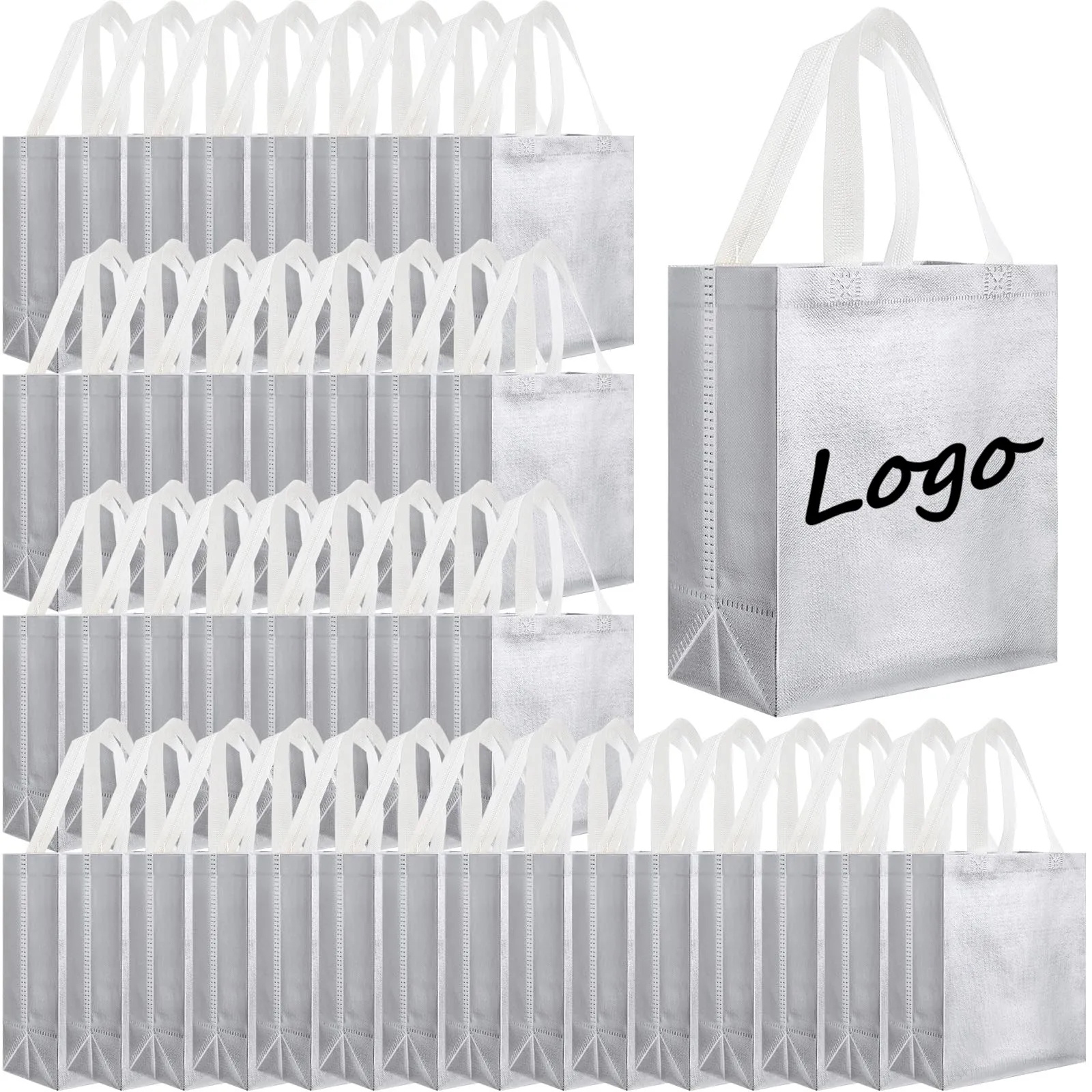 Glossy Reusable Tote Gift Bags for Holiday Events 4