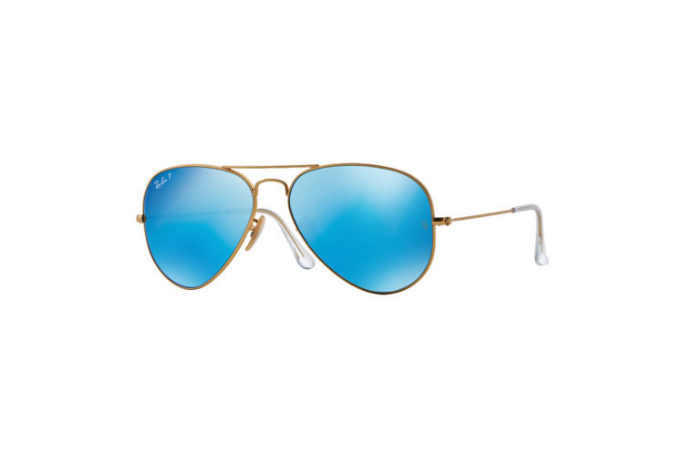 Ray-Ban Polarized Aviator Flash Lens Sunglasses 2