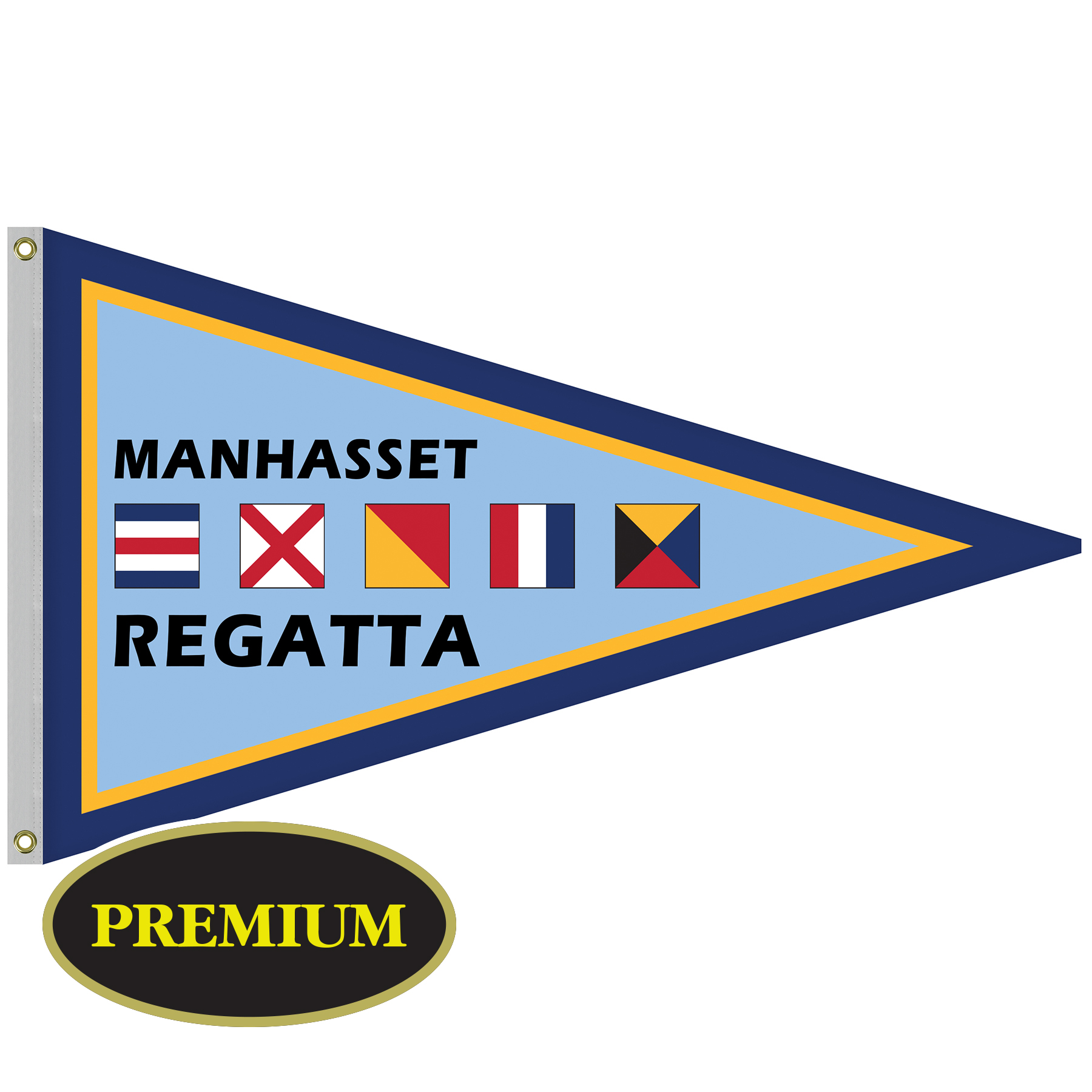 Single Reverse Knitted Polyester Pennant Boat Flag (36"x60") 8
