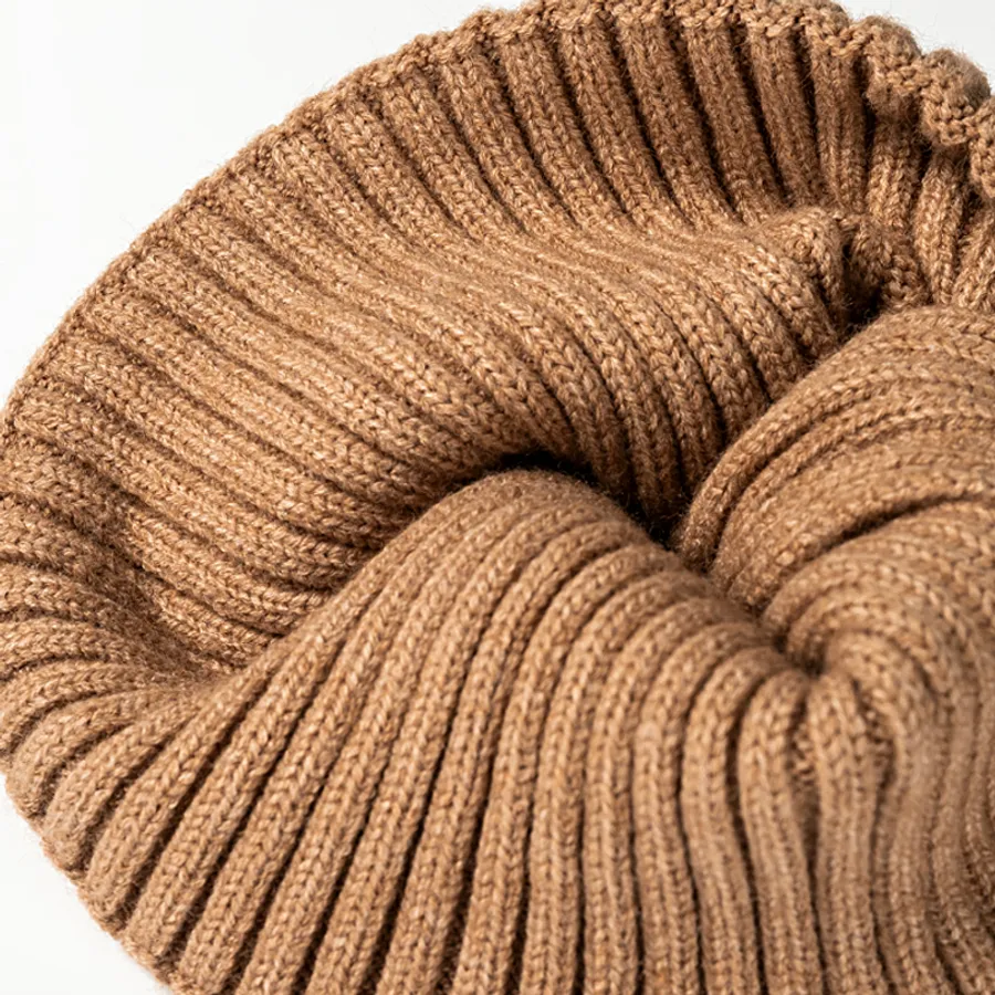 Sturdy Top High Wool Fiber Beanies, custom hat with logo imprint 3