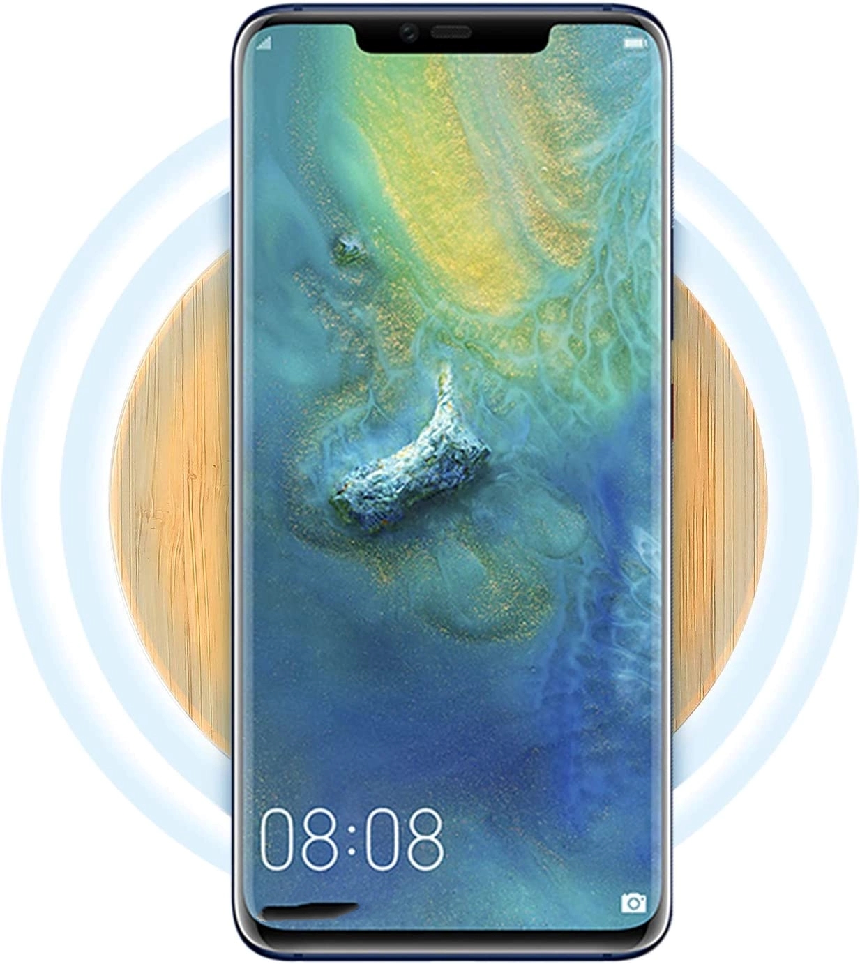 10W Bamboo Wood Fast Wireless Charger 4