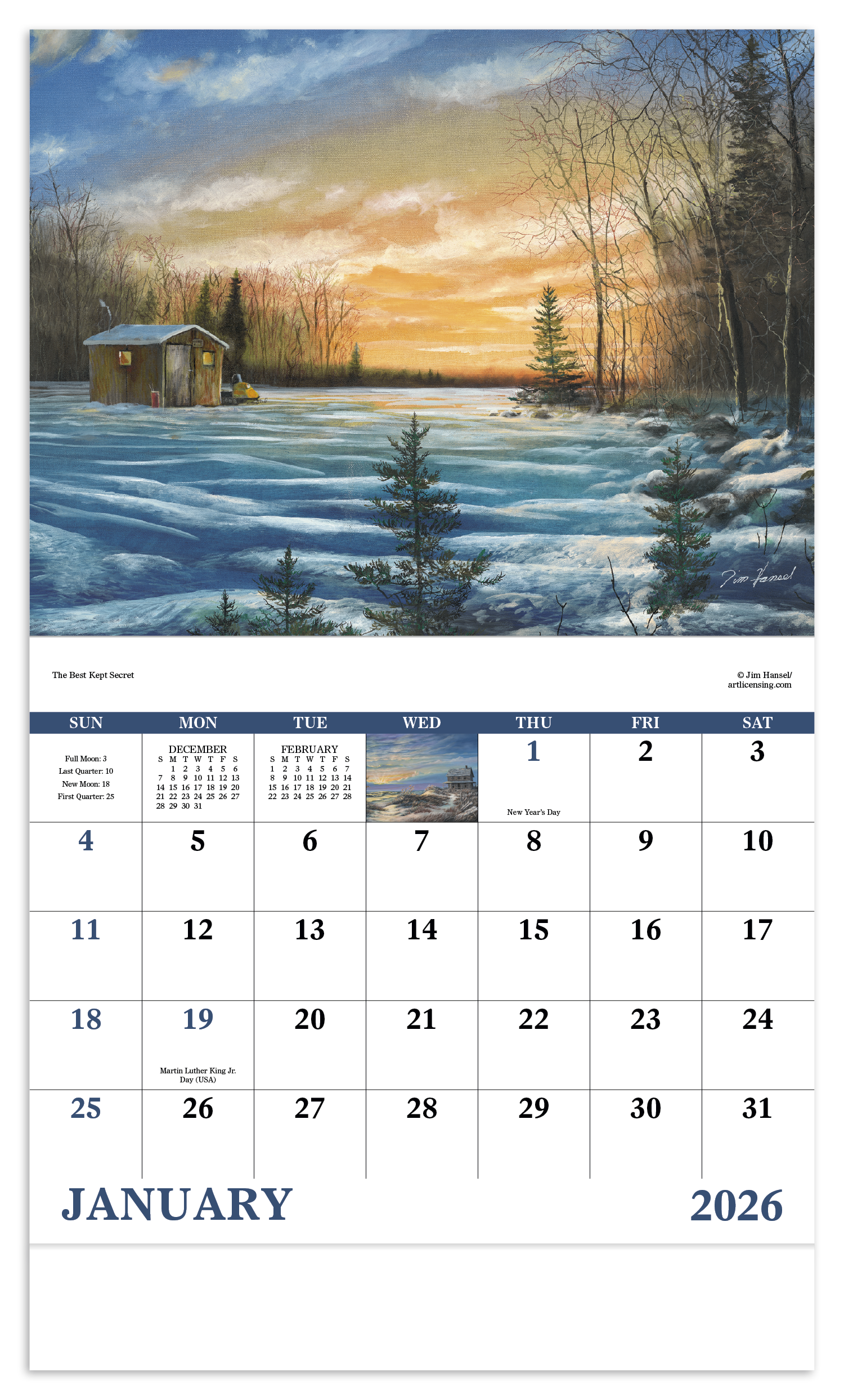 Good Value™ Scenic Memories - Stapled Calendar 36