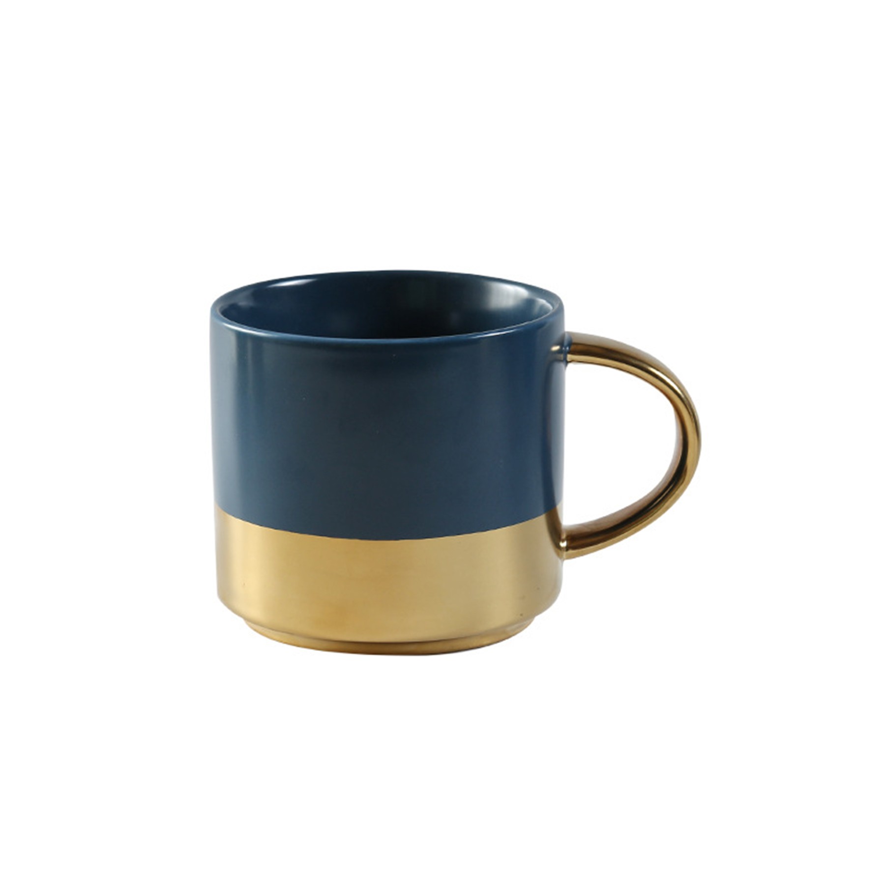 Ceramic Coffee Mug with Gold Handle 3